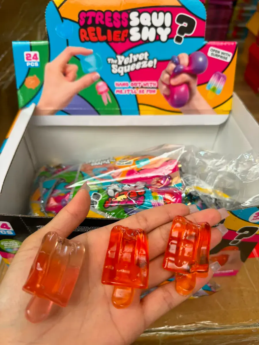 Stress Relief Squishy Zabawka Antystresowa Lód Pomarańczowy