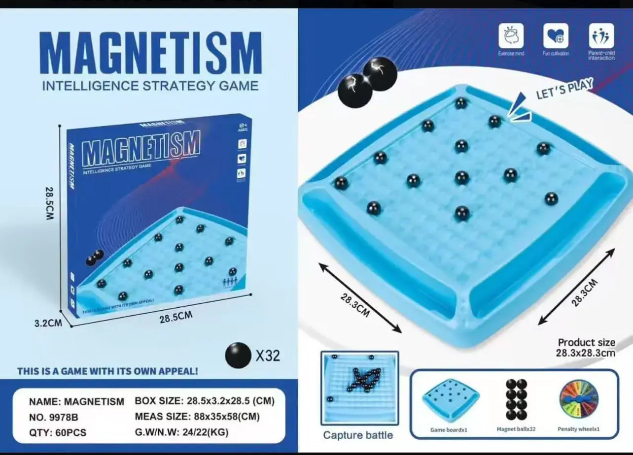 Zabawki Magnetism 32PCS gra strategiczna magnetyczna