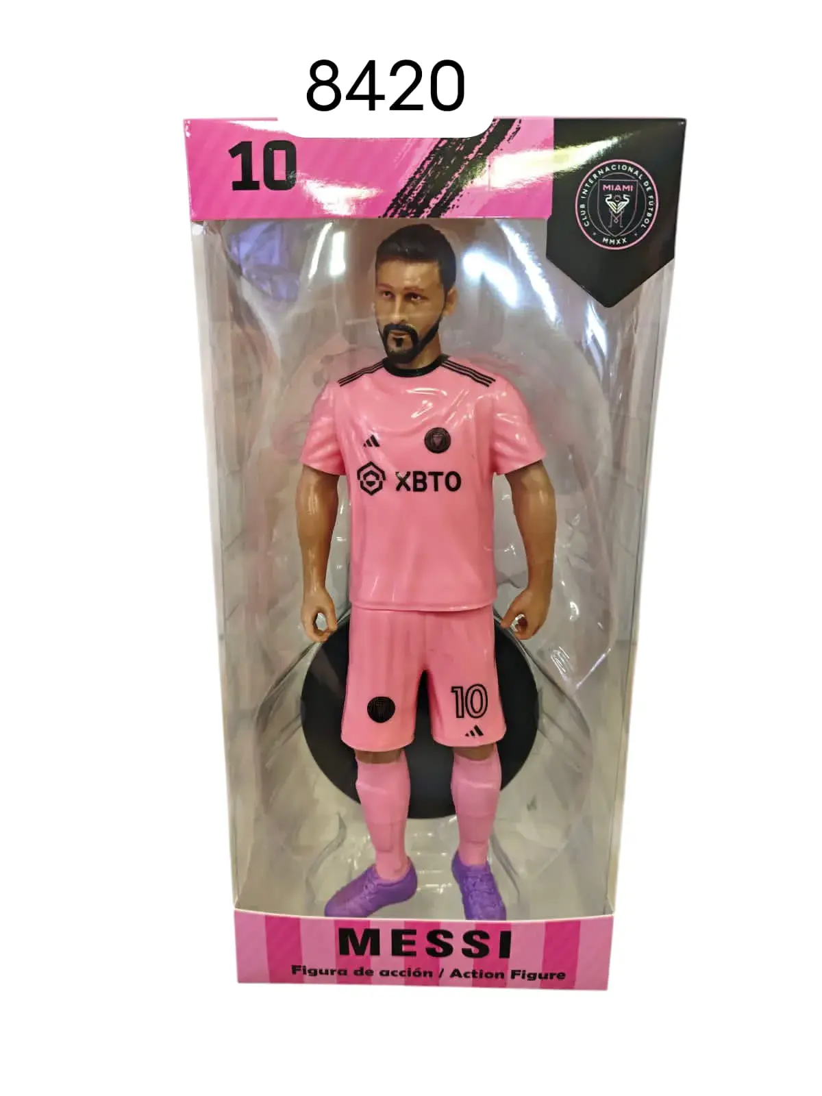 Figurka Akcyjna Messi FC Barcelona Różowa nr 10