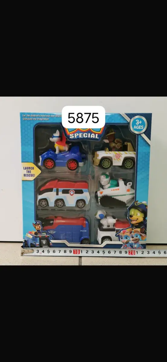 Zestaw 6 pojazdów ratunkowych z figurkami dla dzieci 3+