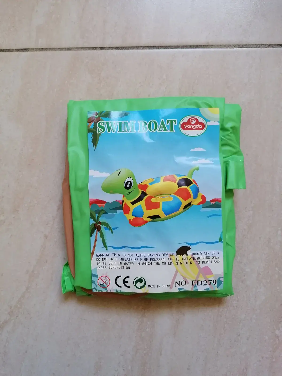 Dmuchany basenik dla dzieci z żółwiem Swim Boat