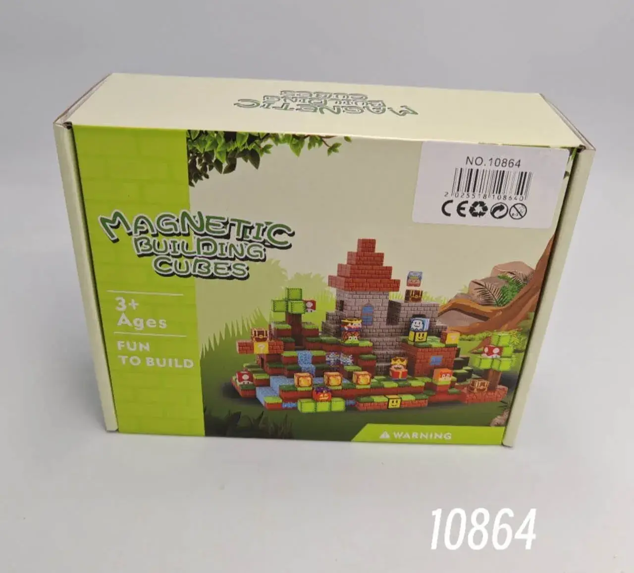 Magnetyczne klocki Magnetic Building Cubes, zestaw 12 szt. 3+
