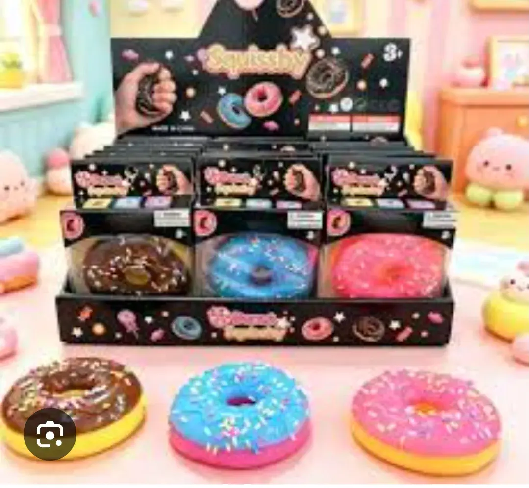 Squishy Antystresowy Donut Zestaw 3 Kolory Mix
