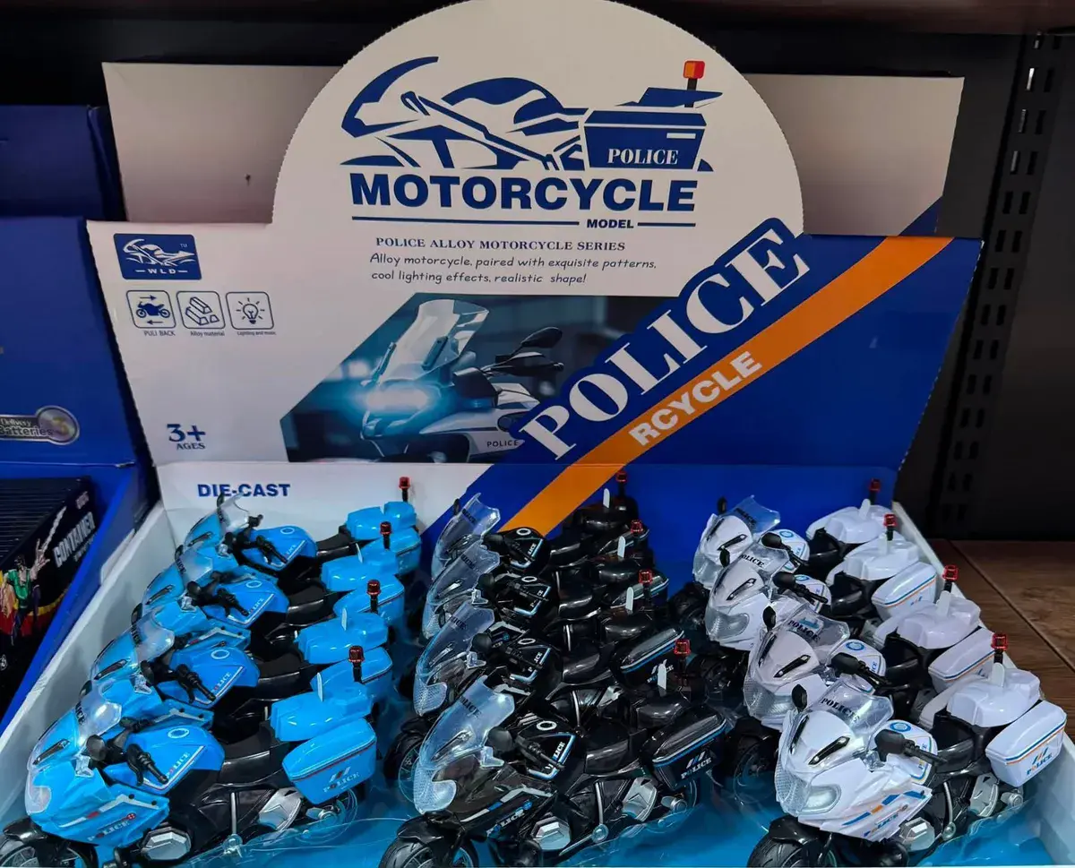 Model Policji Motocykl Die-Cast Zestaw 3 Kolory 3+ lat