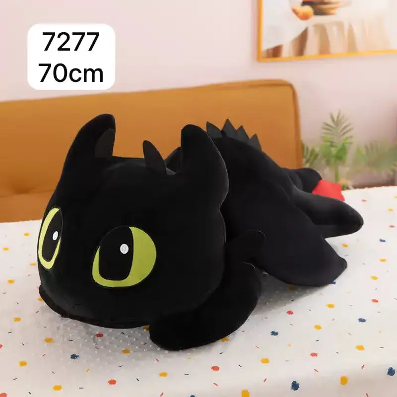 Maskotka Smok Bez Zęba 70cm Czarny