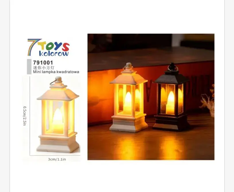 Mini lampka kwadratowa 7 Toys kolorowa 6,5x3 cm LED dekoracyjna