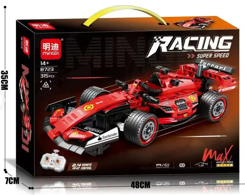 Klocki RC Samochód Wyścigowy Super Speed Car 48cm