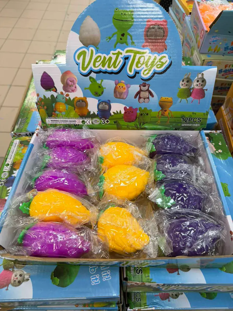Zabawki Antystresowe Vent Toys Warzywa Mix 12 sztuk