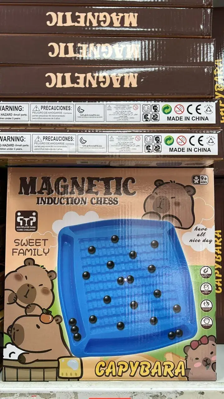 Zabawka Magnetics Kapibara - Gra Magnetic Induction Chess 12szt