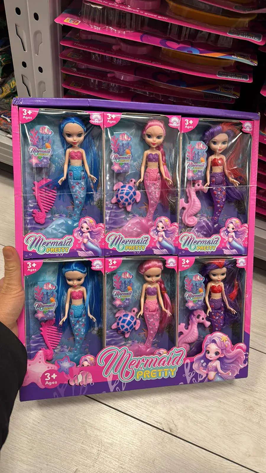 Zabawki Lalki Mermaid Pretty 6 szt w opakowaniu