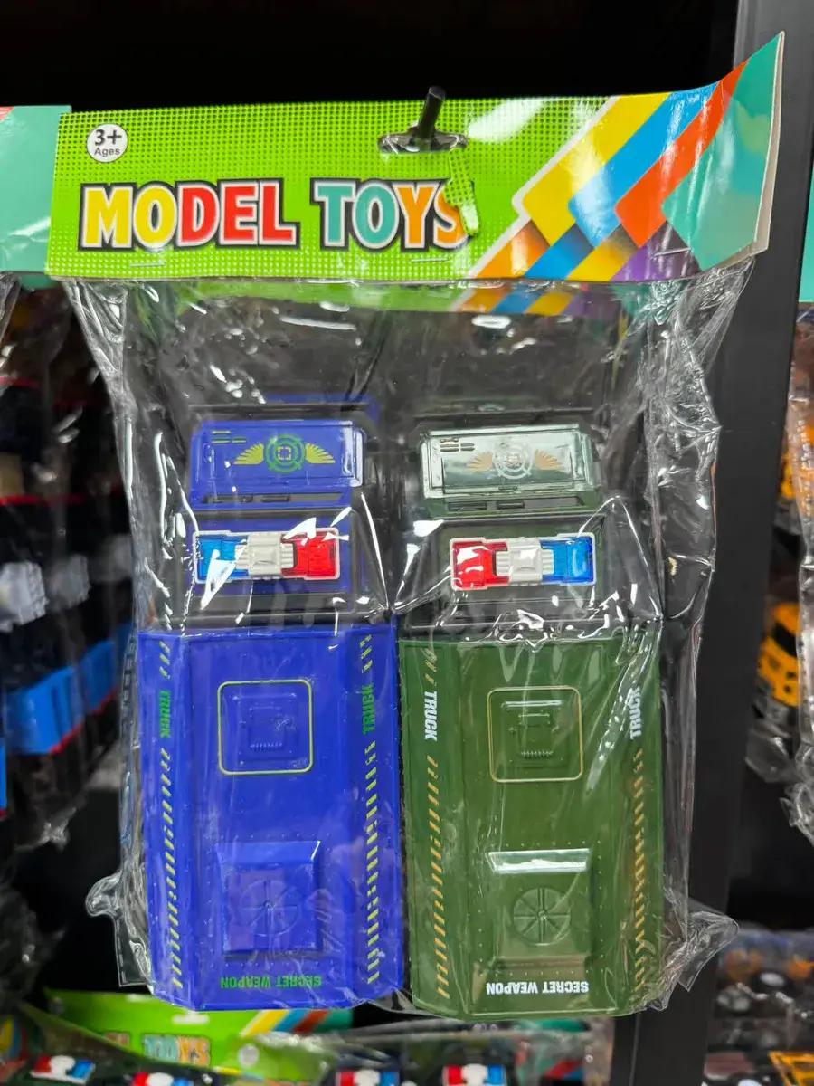 Model Toys Zestaw 2 Aut Policyjnych Niebiesko-Zielony