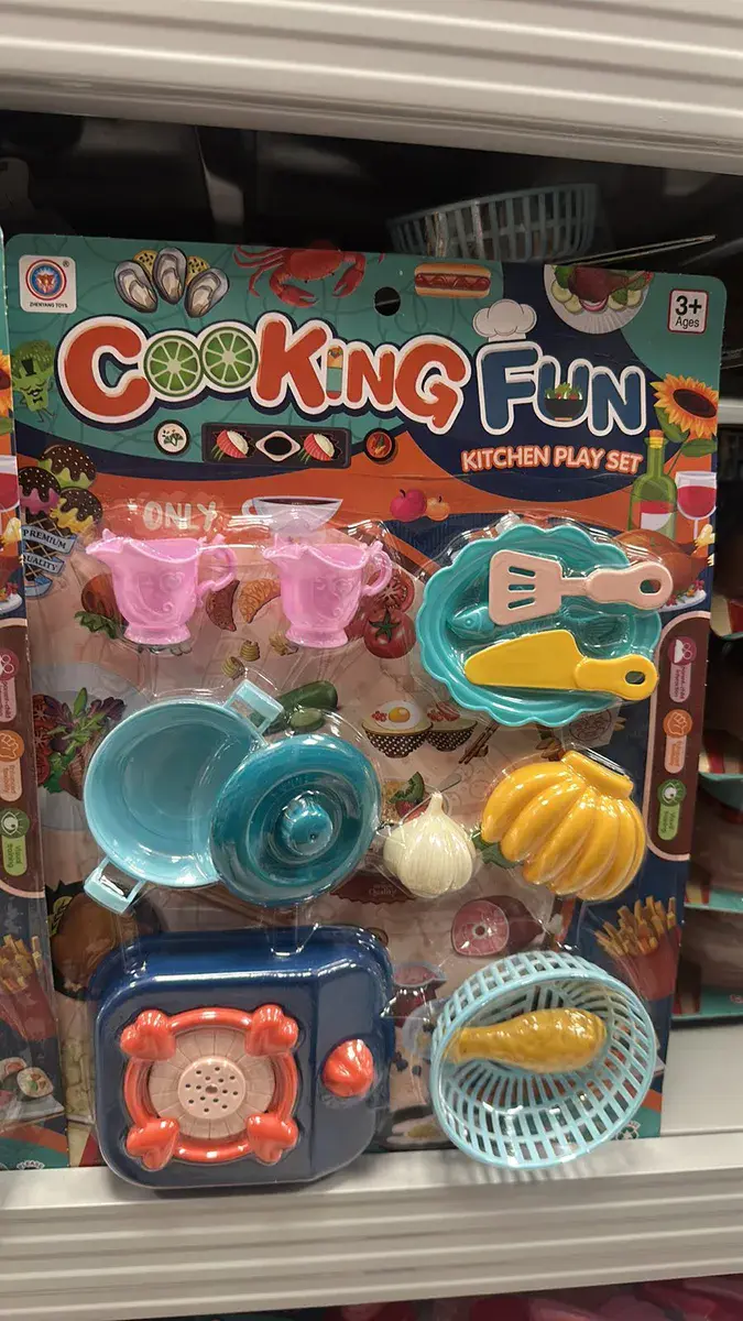 Zestaw Kuchenny Cooking Fun 7 el. Niebiesko-Różowy