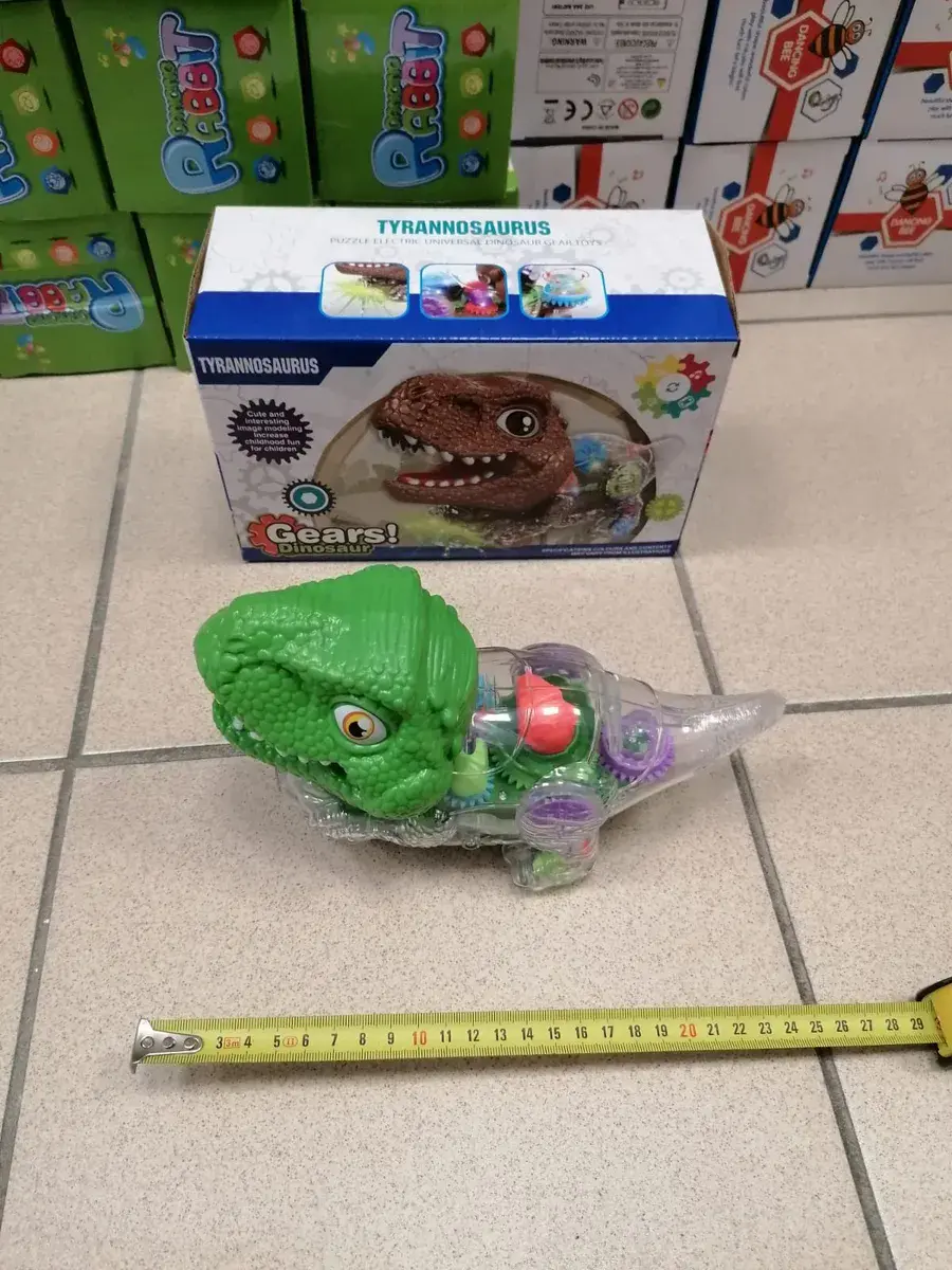 Tyranozaur Gears! Dinosaur Zielony 20cm