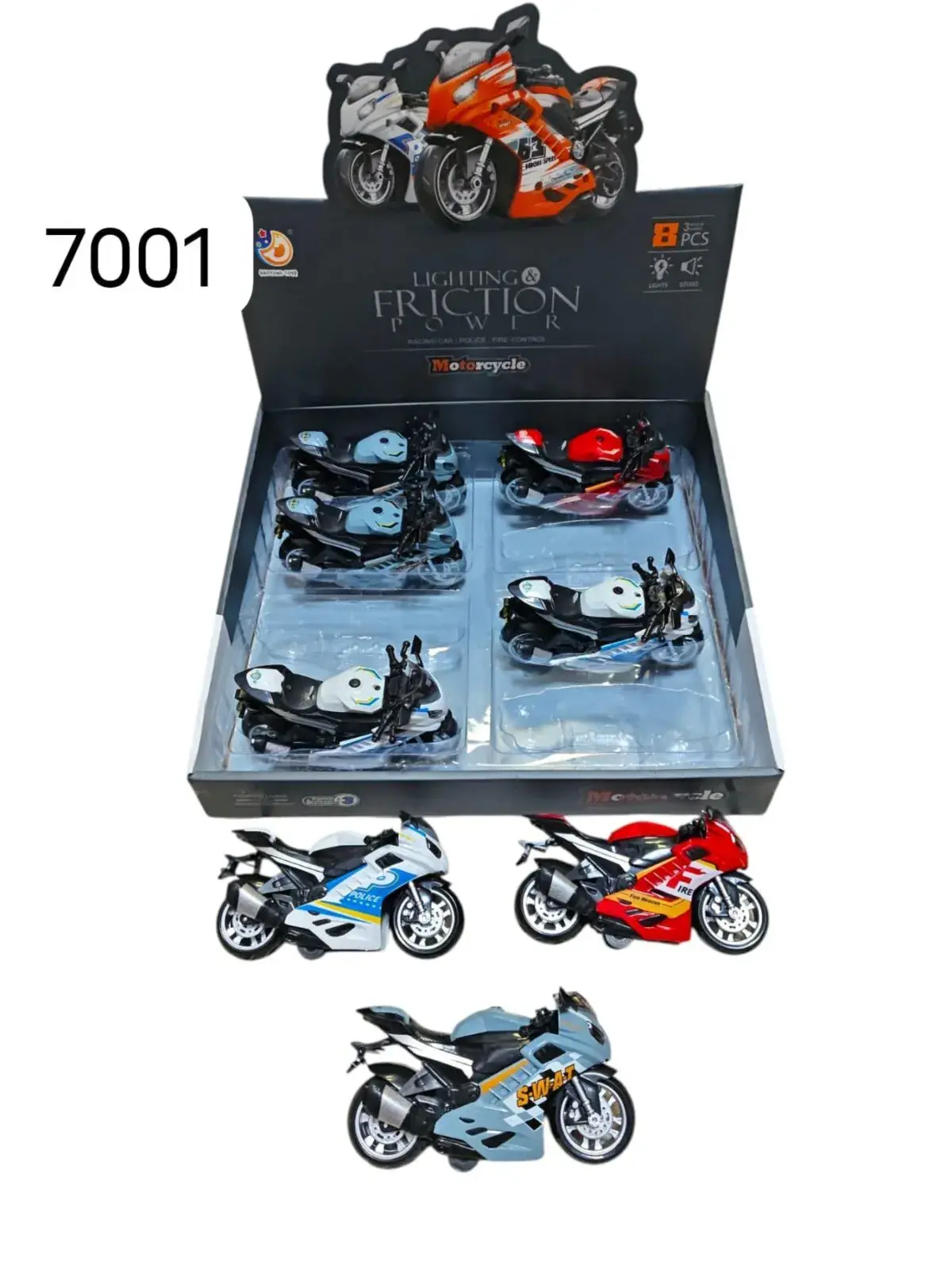 Zabawkowe motocykle Friction Power model 7001