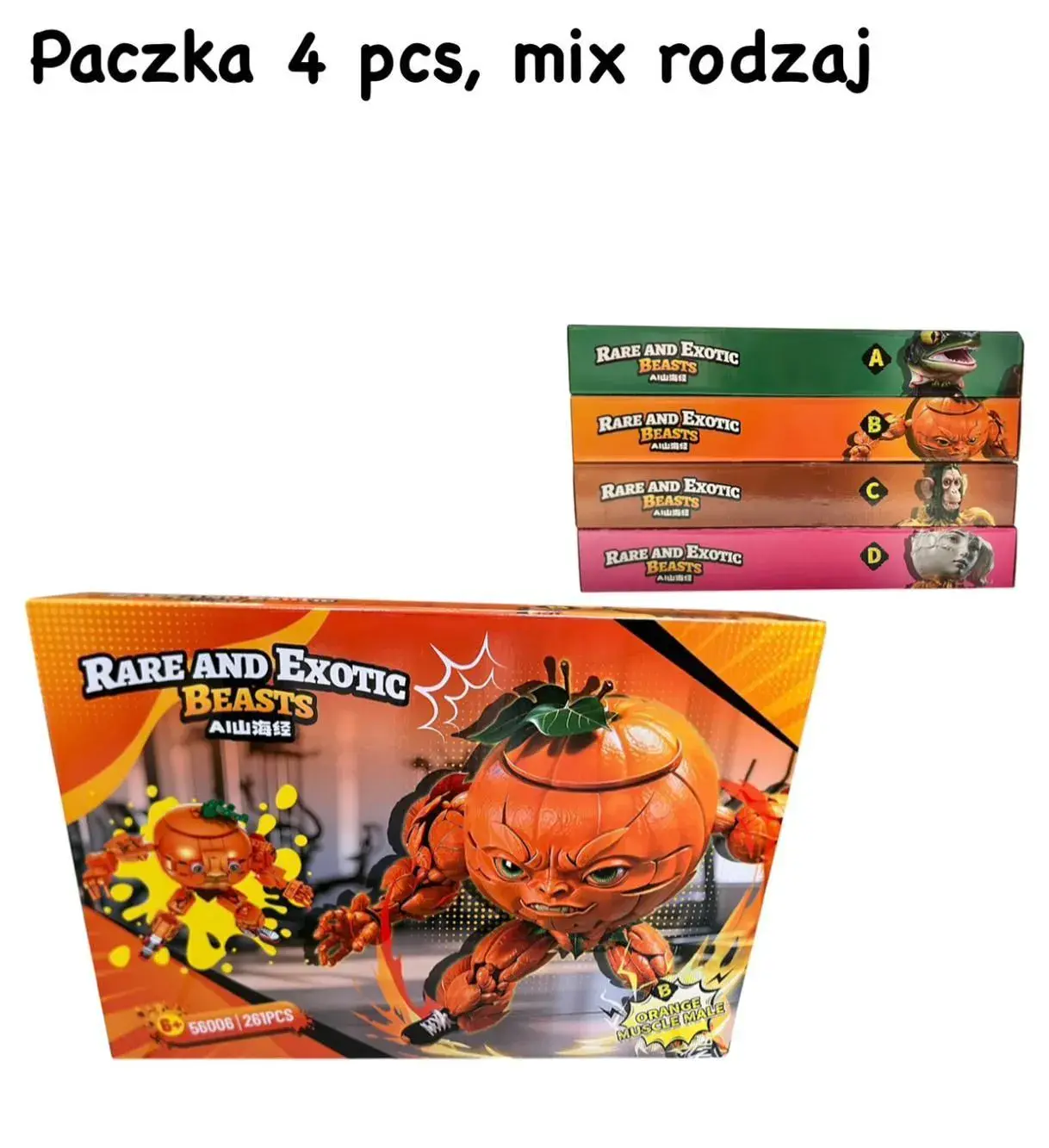 Klocki Rare and Exotic Beasts 26 pcs Mix 4 szt
