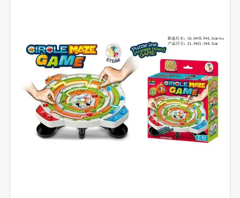 Circle Maze Game kolorowa gra planszowa logiczna puzzle