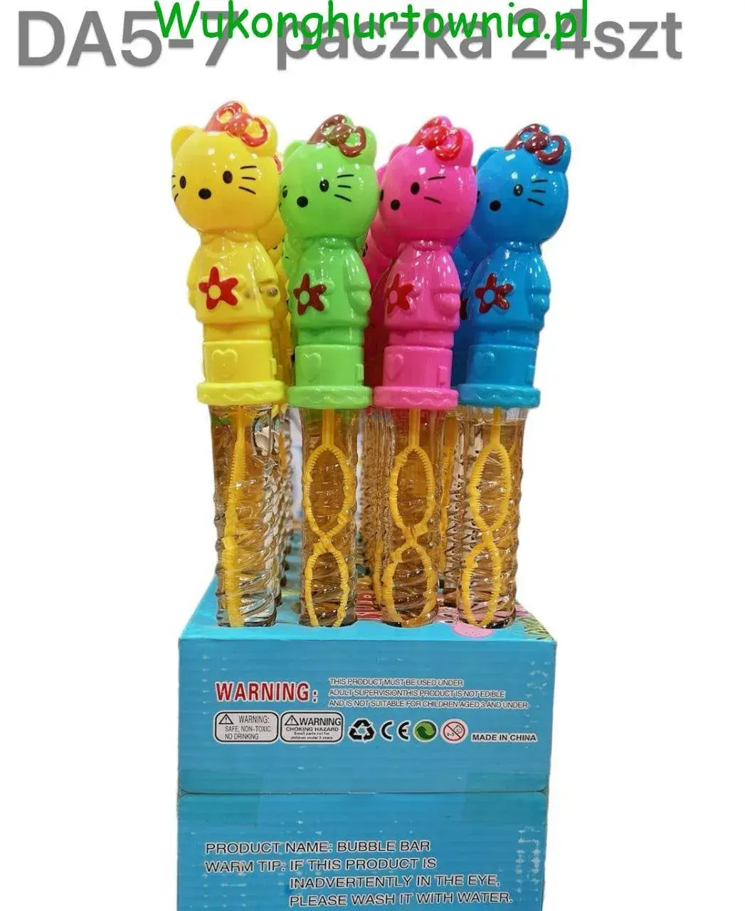 Bańki Mydlane Miecze Figurka Kotek Hello Kitty 24 szt. PK15868