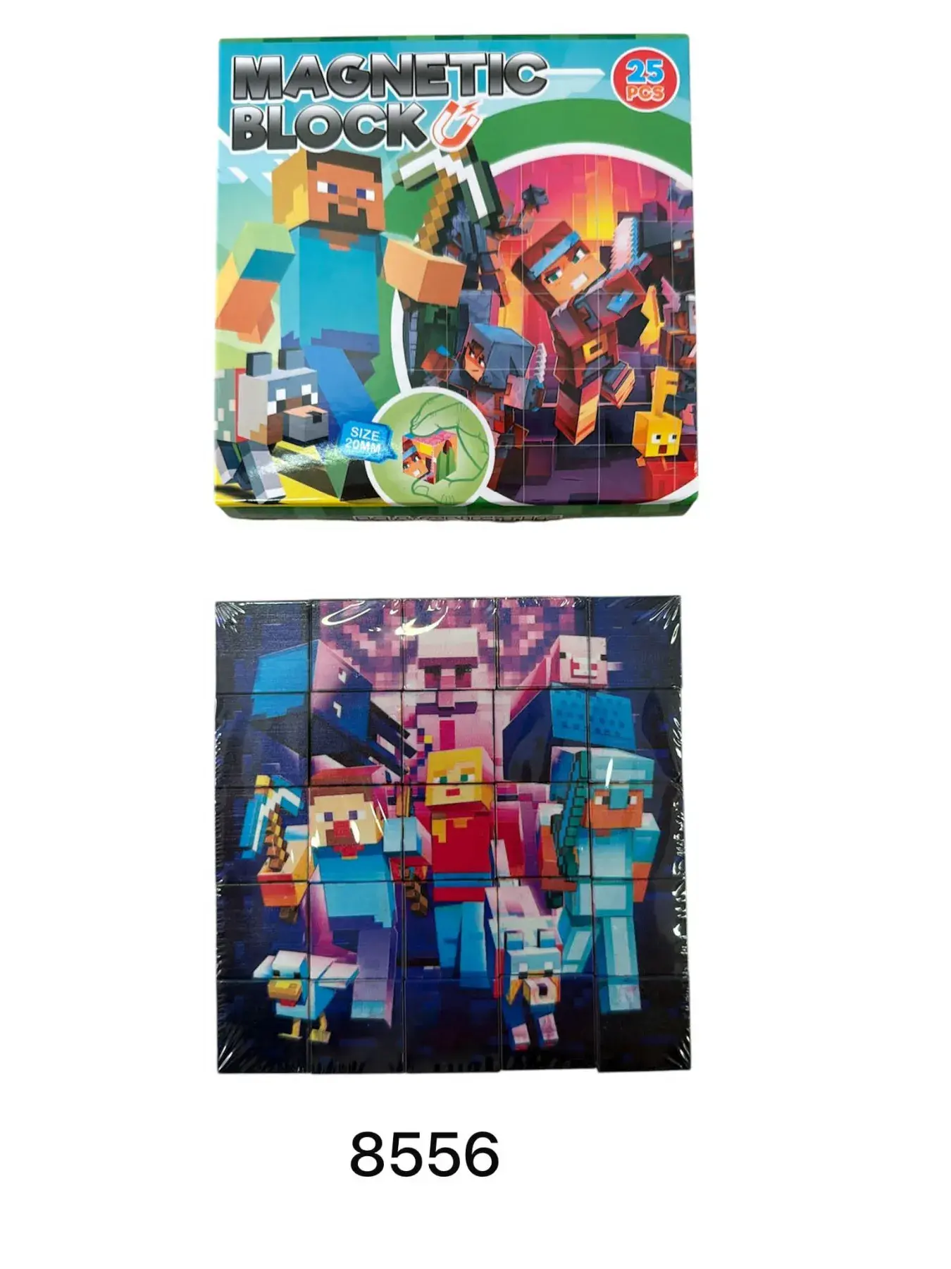 Klocki Magnetyczne Minecraft 25PCS