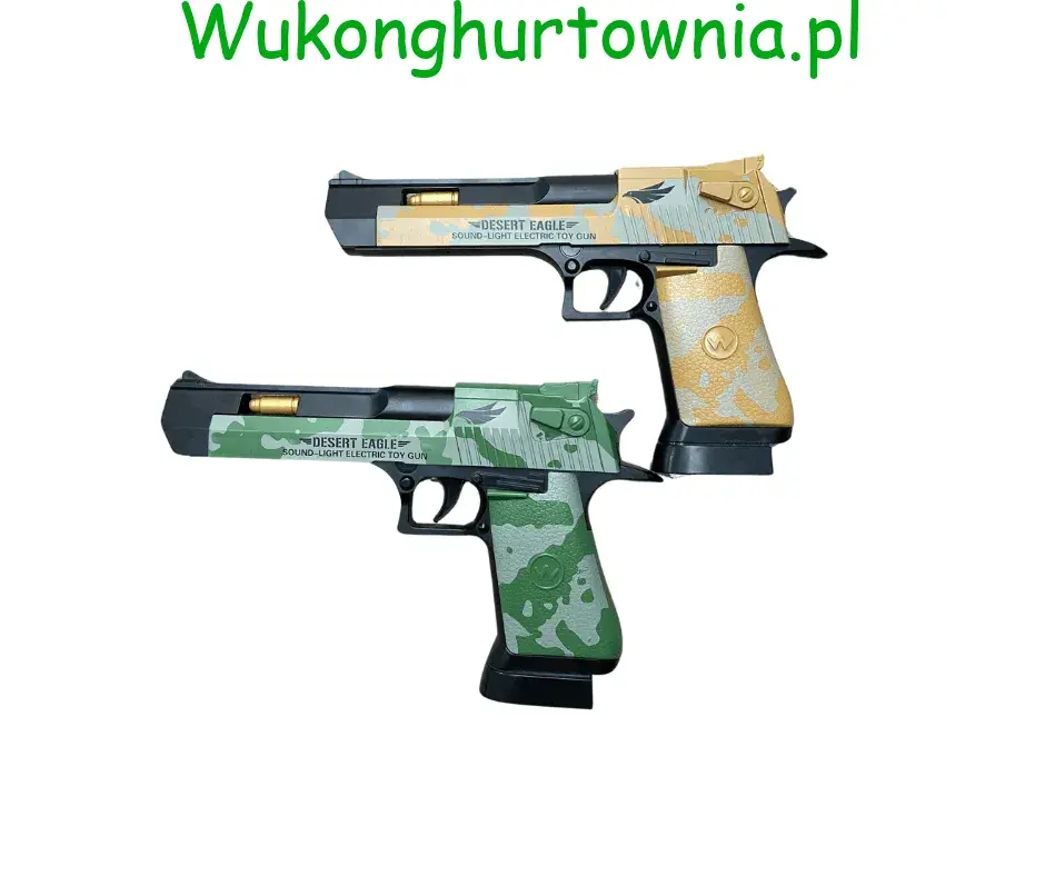 Pistolety dla Dzieci Desert Eagle Dźwięk Światło Mix 12szt