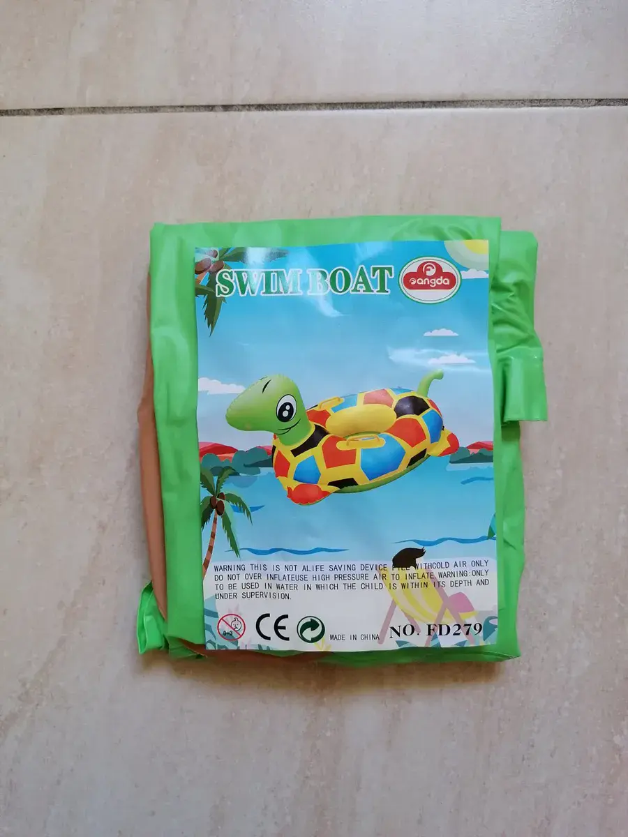 Nadmuchiwany ponton Żółw Swim Boat Gangda kolorowy wzór