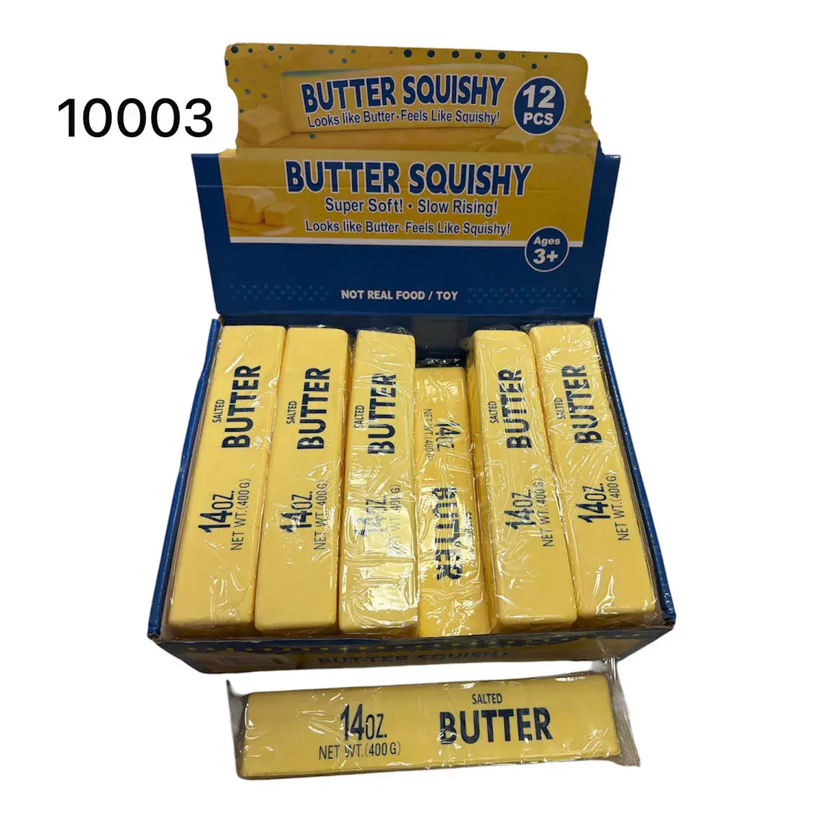 Butter Squishy zabawka antystresowa imitująca kostkę masła 14oz