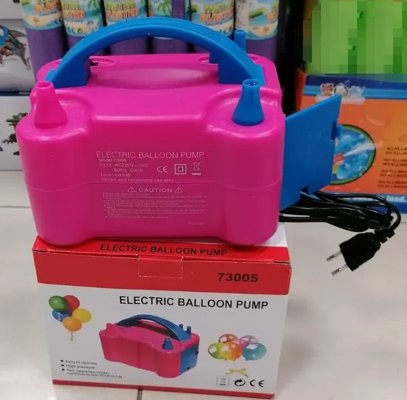 Elektryczna Pompka do Balonów 73005 różowo-niebieska 600W