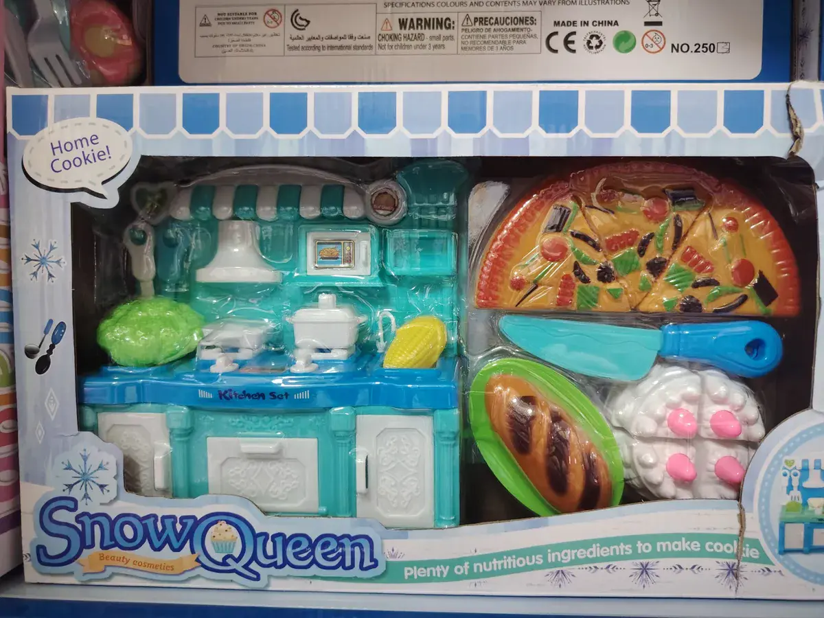 Snow Queen Zestaw Kuchenny z Ciasteczkami Niebieski z Akcesoriami