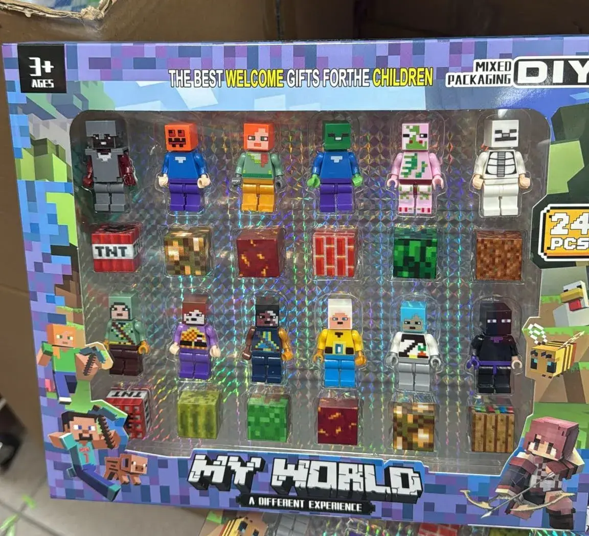 Figurki Minecraft My World 24PCS Zestaw Klocki DIY