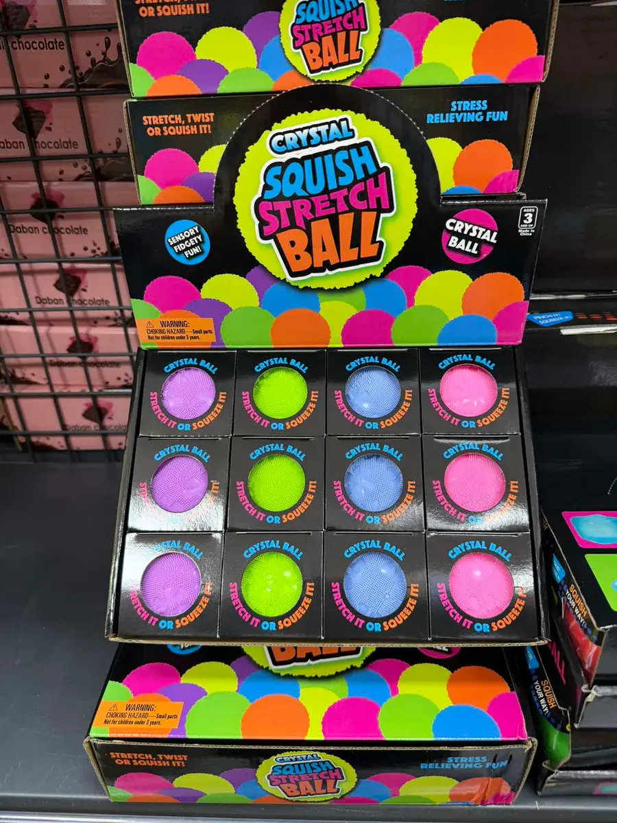 Crystal Squish Stretch Ball Zabawka Antystresowa Kolorowa