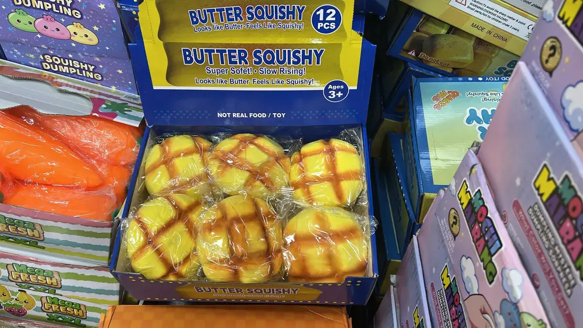 Butter Squishy Antystresowy Żółty Miękki Zabawka 12 szt