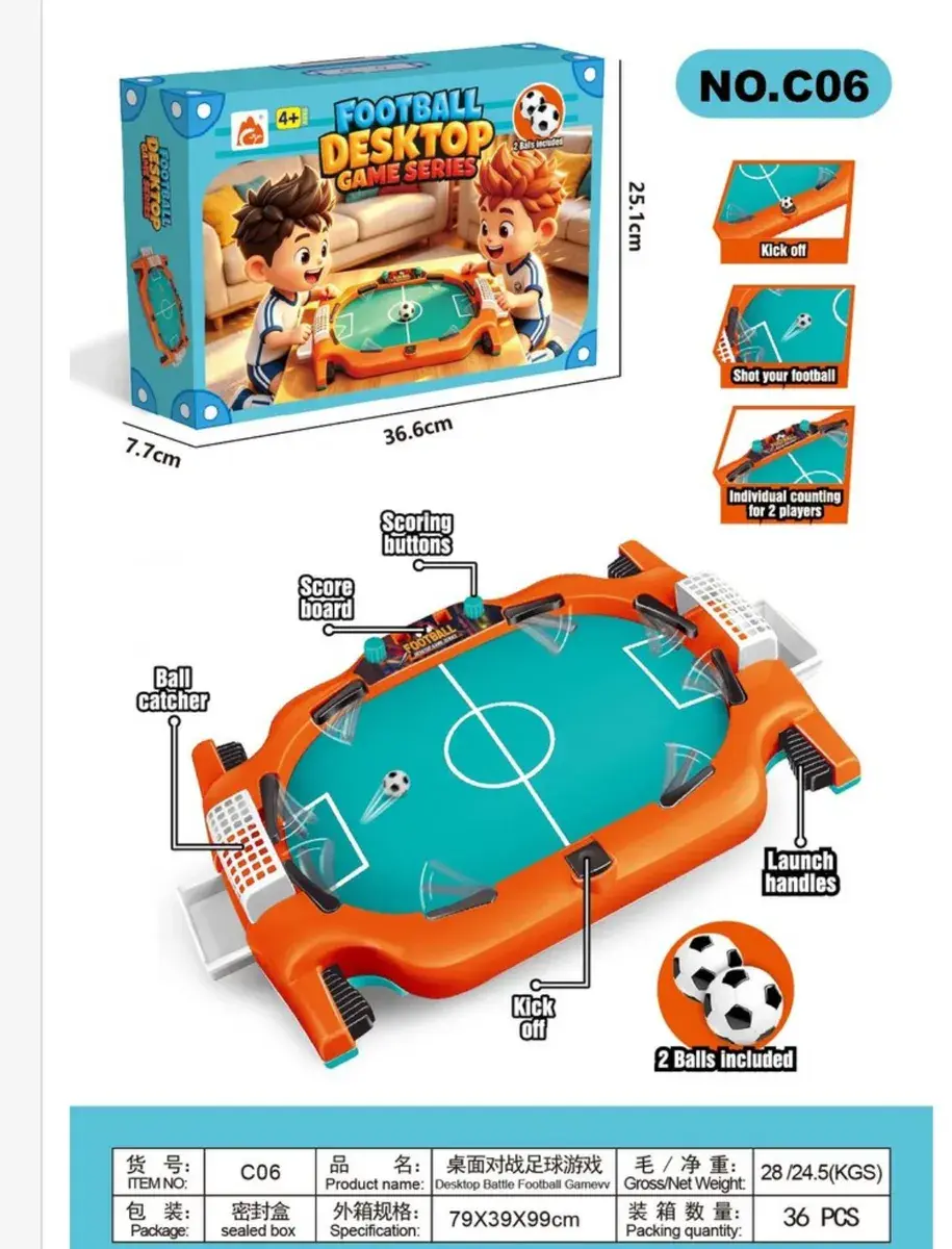 Football Desktop Game Series Pomarańczowa Gra Piłkarska na Biurko