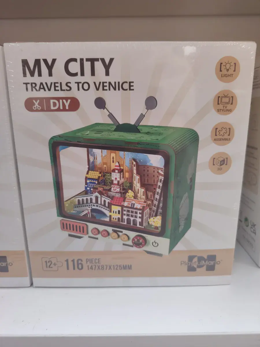 PlayfulMaro My City Travels to Venice 3D Puzzle TV 147x87x125mm