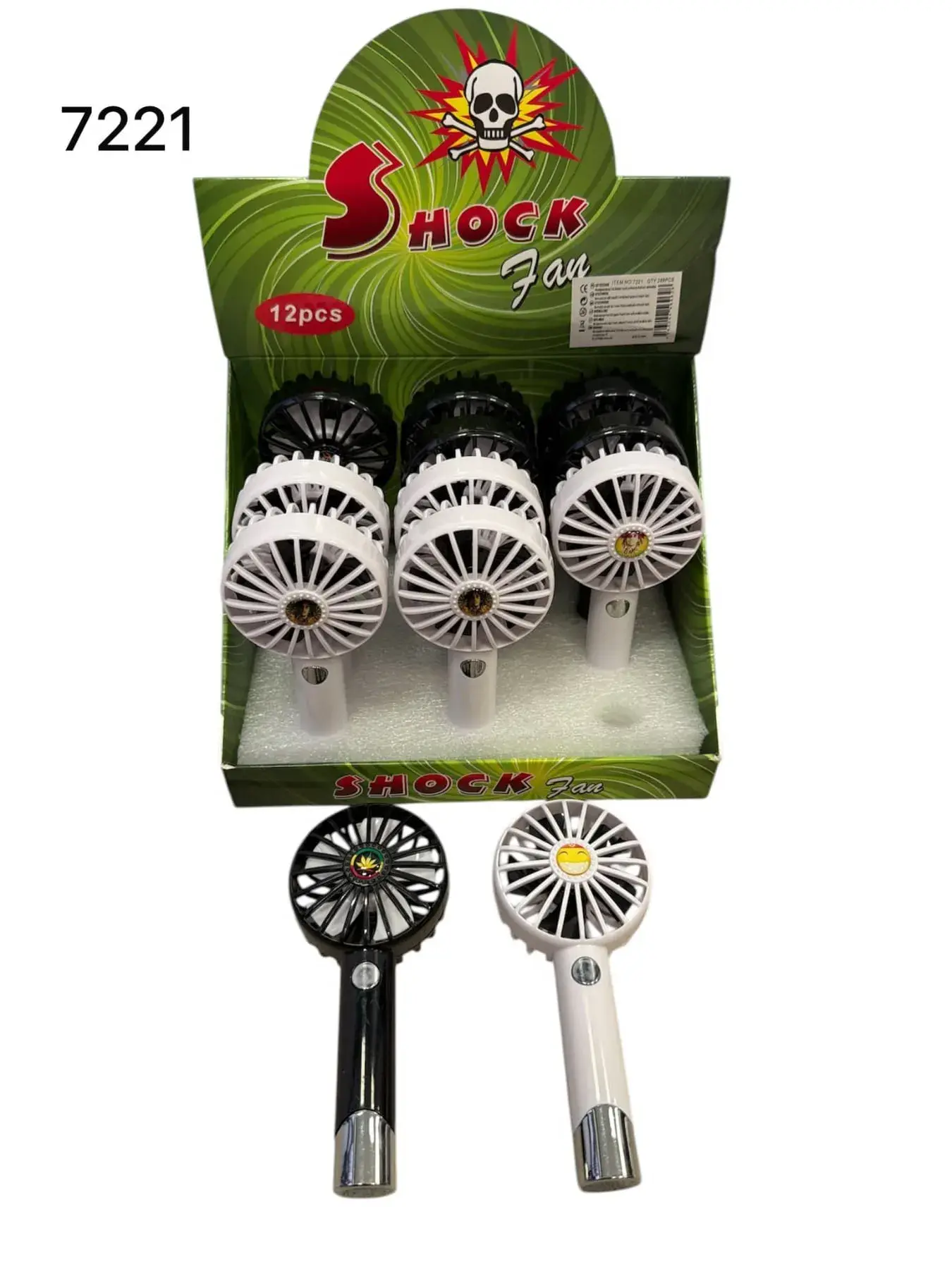 Wiatrak Shock ręczny wentylator USB 12 szt/opak.