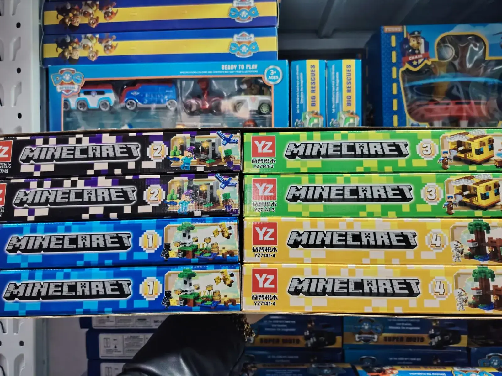 Zestaw klocków Minecraft 1-4 wzory VZ