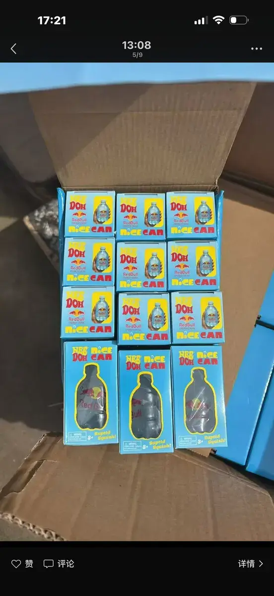 Figurka RedBull Nice Can miękka zabawka 12 sztuk w opakowaniu