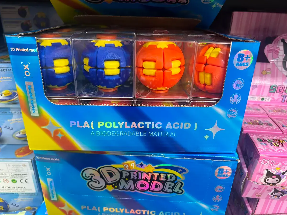 3D Printed Model kolorowe puzzle z PLA biodegradowalnego