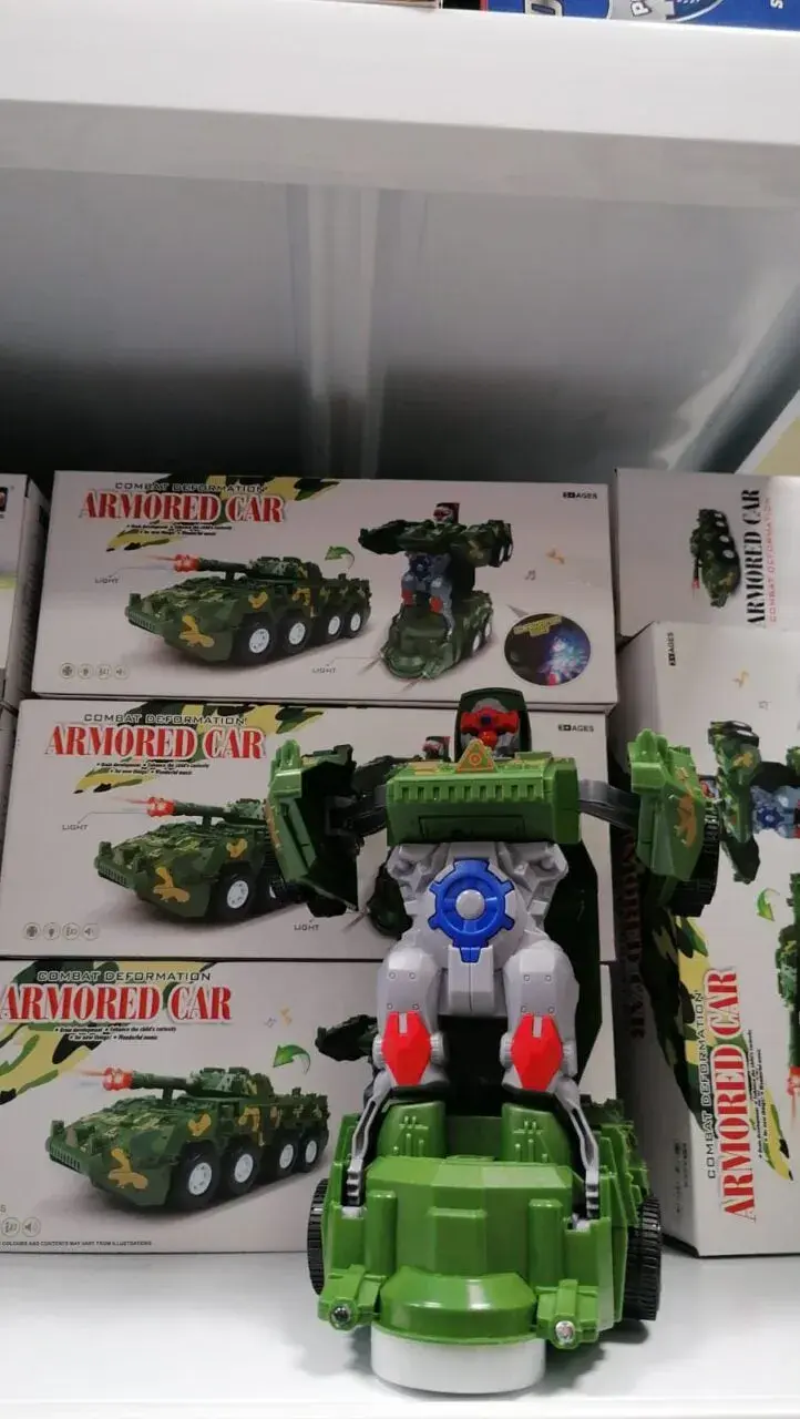 Samochód Robot 2 in 1 Armored Car Moro Światło Dźwięk
