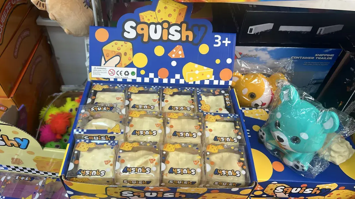 Squishy Antystresowy Klocki Serowe 3+ Zabawka Miękka
