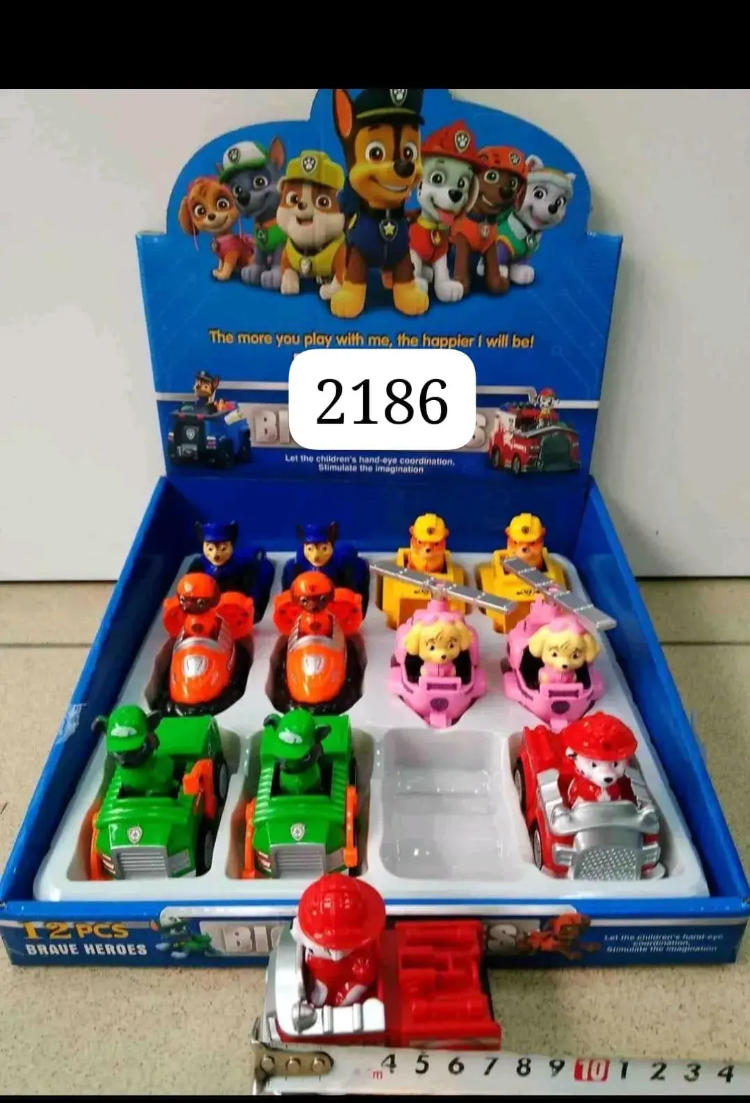 Psipatrol Brave Heroes - Zestaw 12 szt. Pojazdy z Figurkami