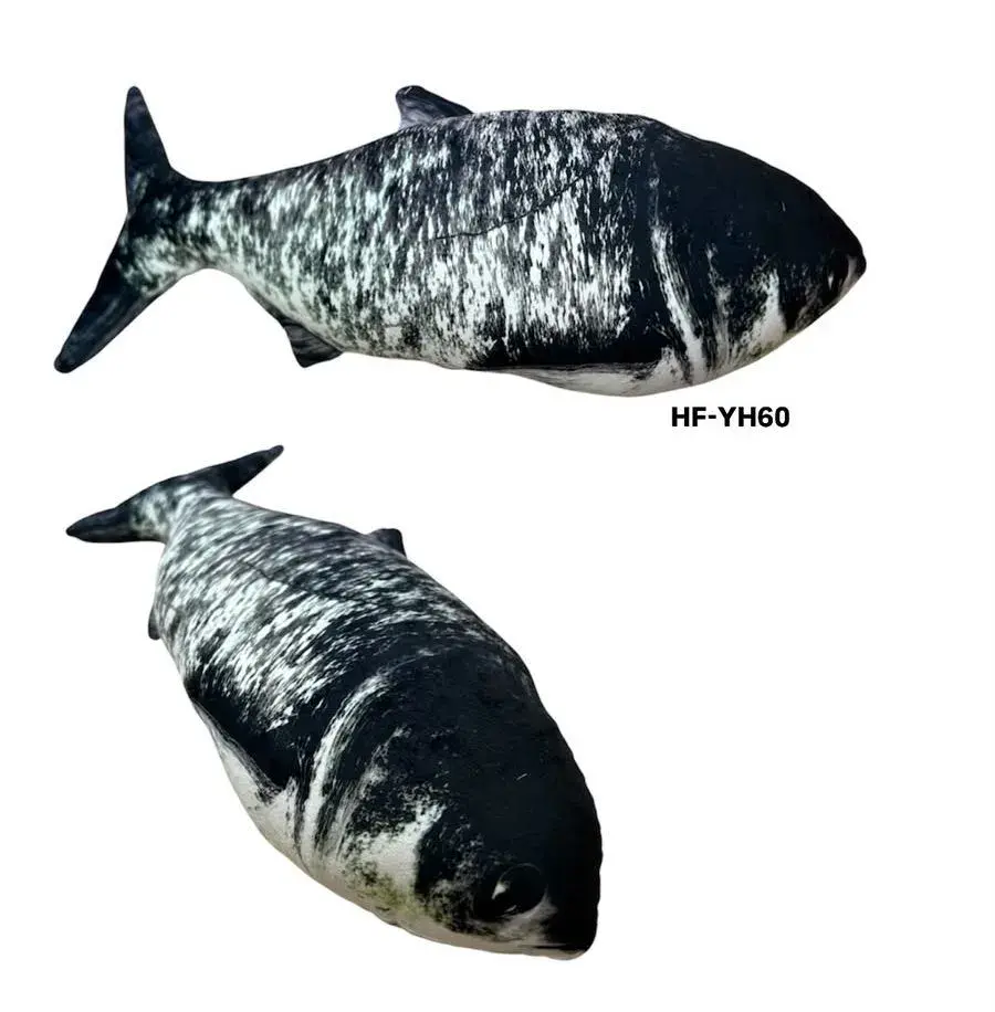 Pluszowa Ryba Czarna 60cm Miękka Maskotka Dekoracja