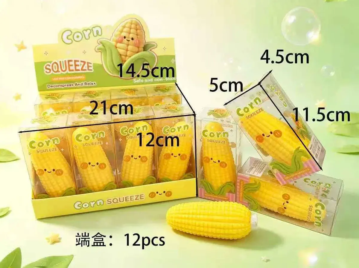 Antystresowa kukurydza Corn Squeeze żółta 12 cm