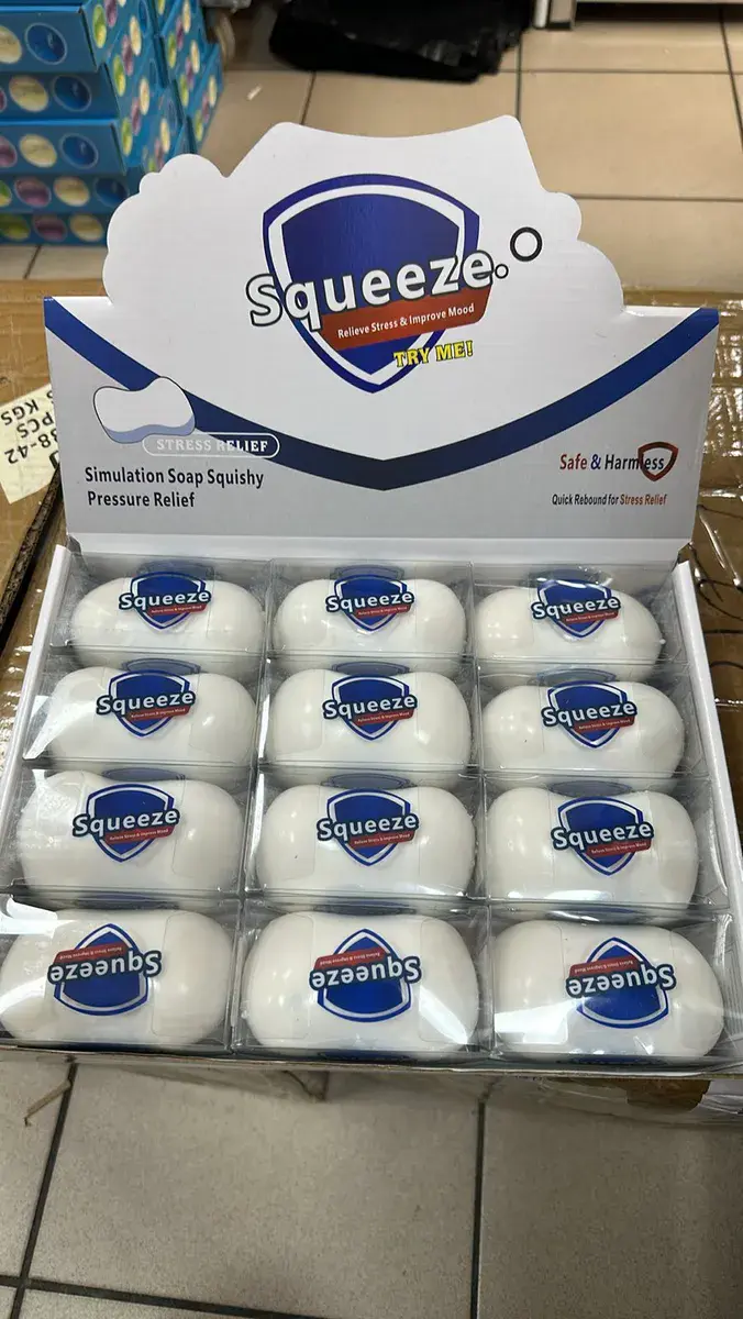 Squeeze Antystresowa Piłeczka do Ściskania Biała