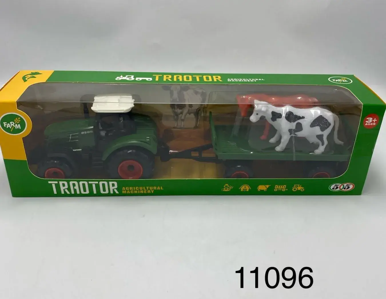 Zabawka Traktor Farm z Przyczepą i Kowami 3+