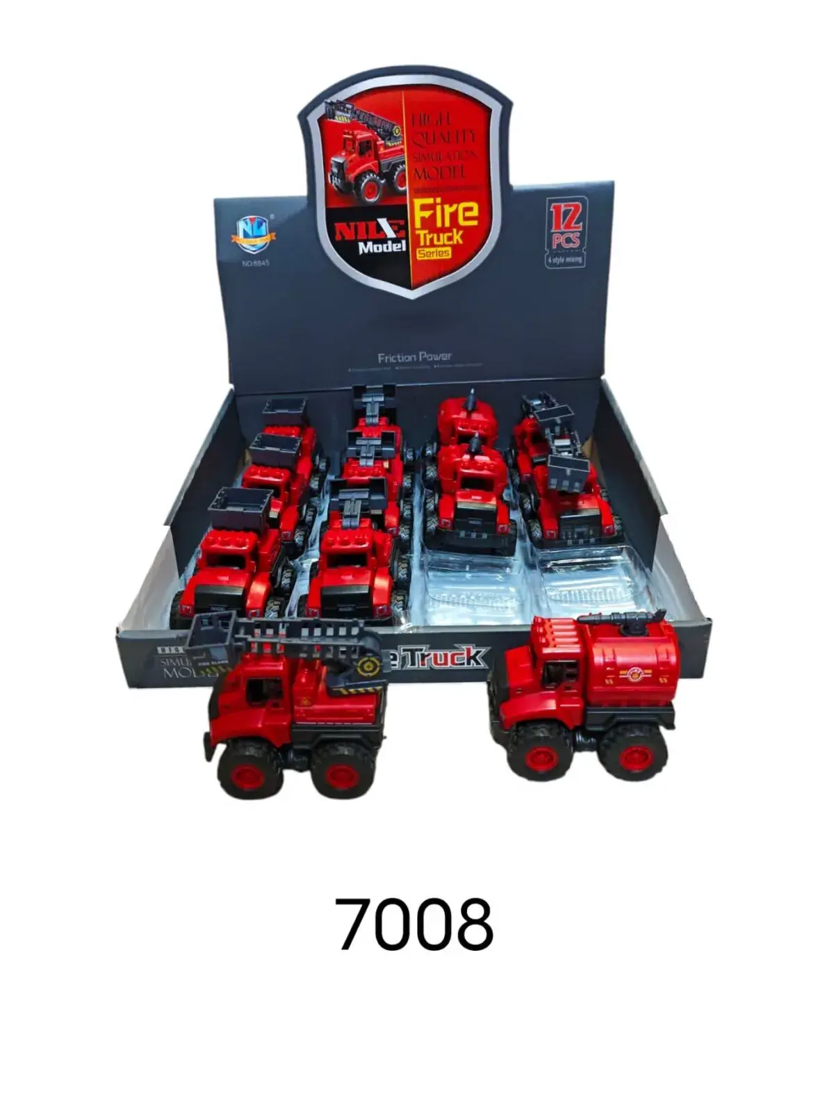Samochód Straż Pożarna Mały Metalowy 7008