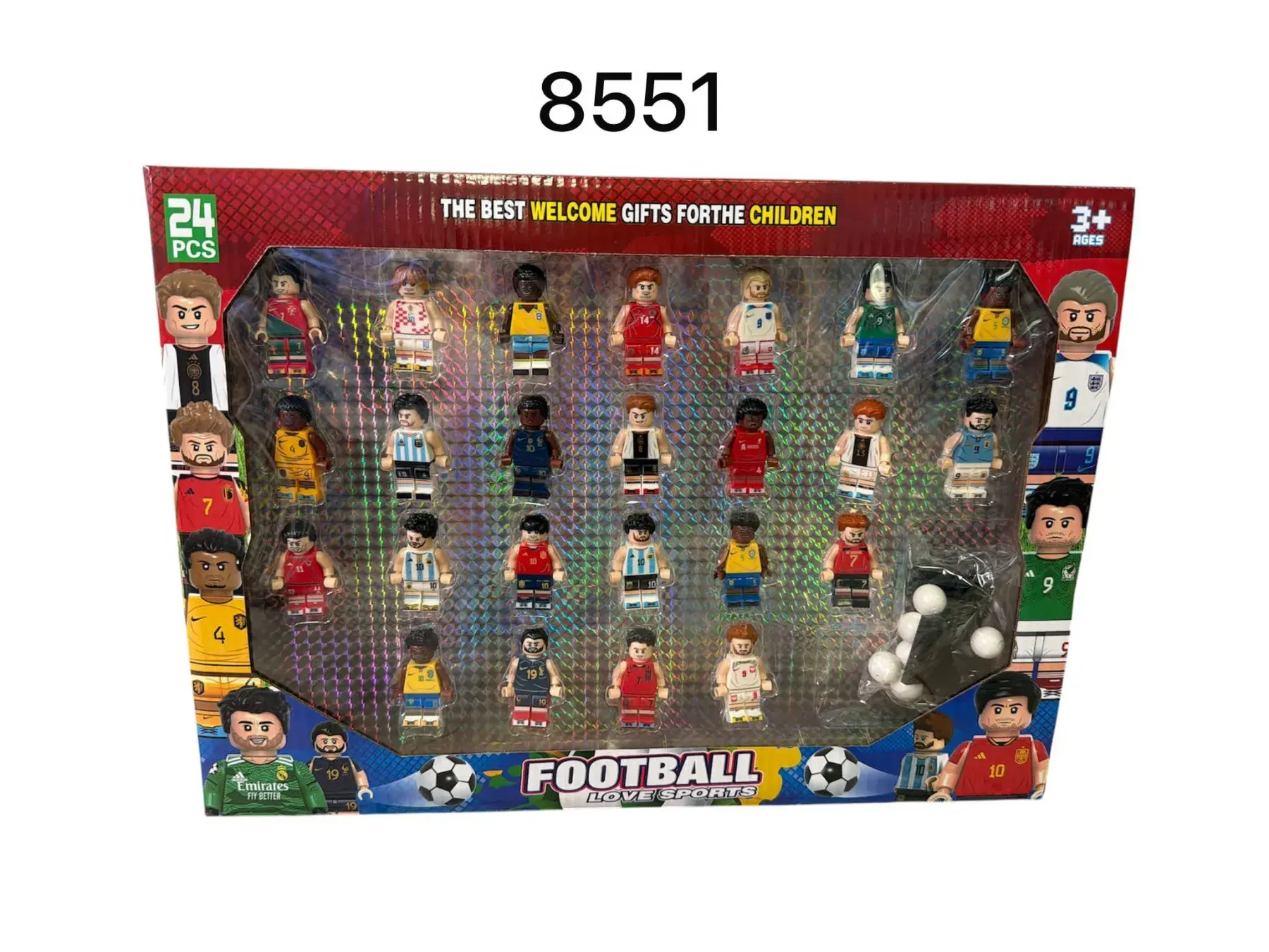 Zabawki Figurki Football 24PCS 8551
