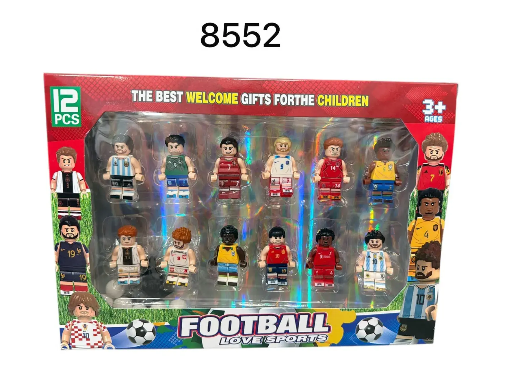 Zestaw 12 figurek piłkarzy Football 12PCS 3+