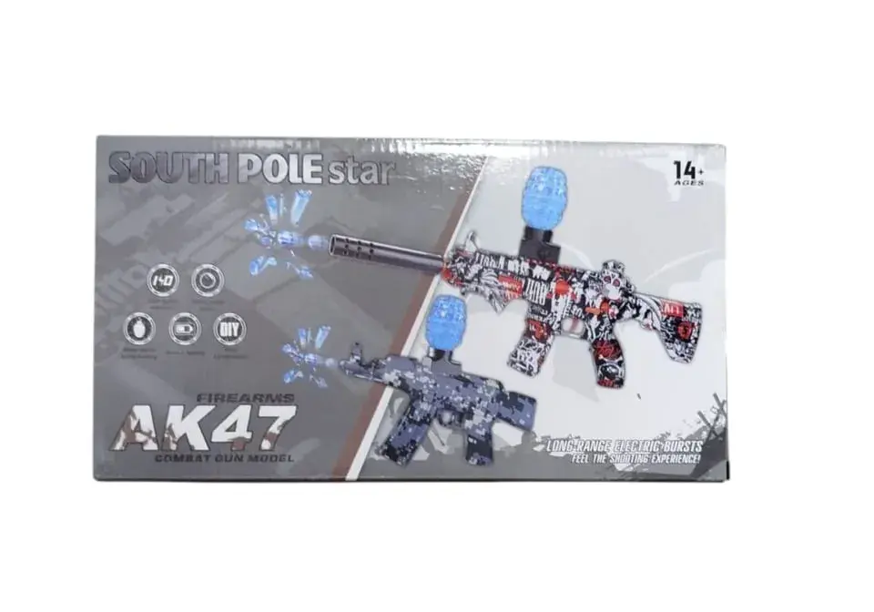 Pistolety na Kulki Żelowe AK47 South Pole Star, Automat 6 szt.