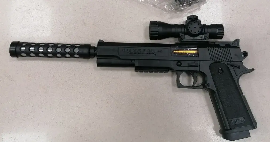 Pistolety dla Dzieci z tłumikiem i lunetą OPS M.R.P CAL.45