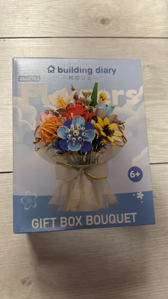 Klocki Building Diary Bukiet Kwiatów w Pudełku Prezentowym