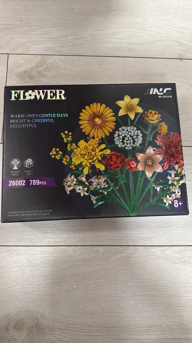 Klocki JNC Flower zestaw 789 elementów kwiaty dekoracyjne